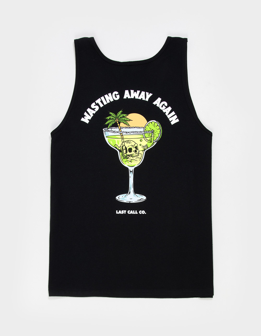 LAST CALL CO. Wasting Away Mens Tank Top - BLACK