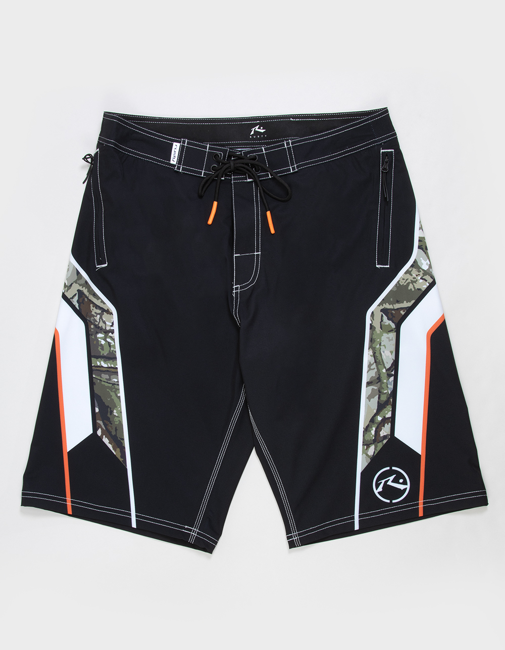 RUSTY Chopper Treed Mens Boardshorts - BLACK