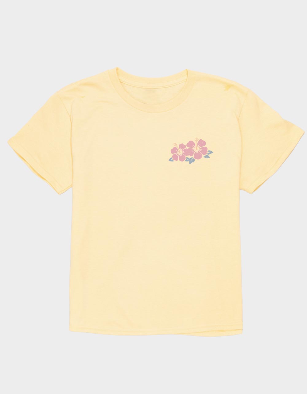 HIBISCUS Aloha Sunset Unisex Kids Tee - LT YELLOW