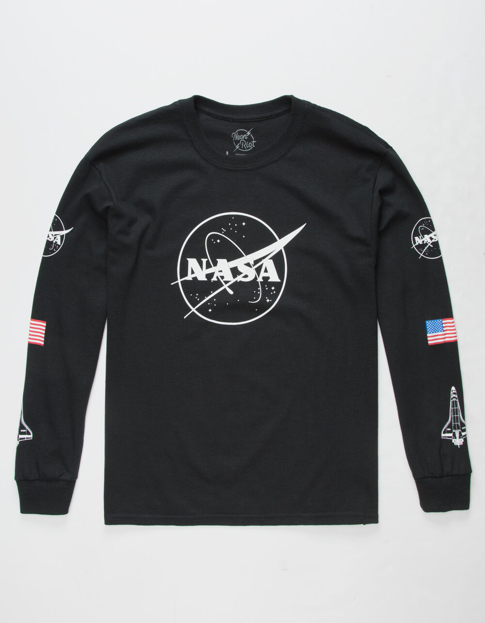 COTTON SOUL Maglietta NASA National Emblem Gradient Per Ragazzi – Colore Black, Cotone Ringspun