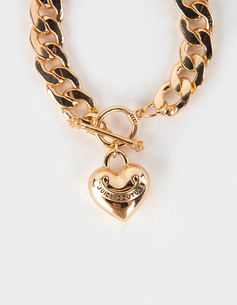 JUICY COUTURE Chain Heart Pendant Bracelet