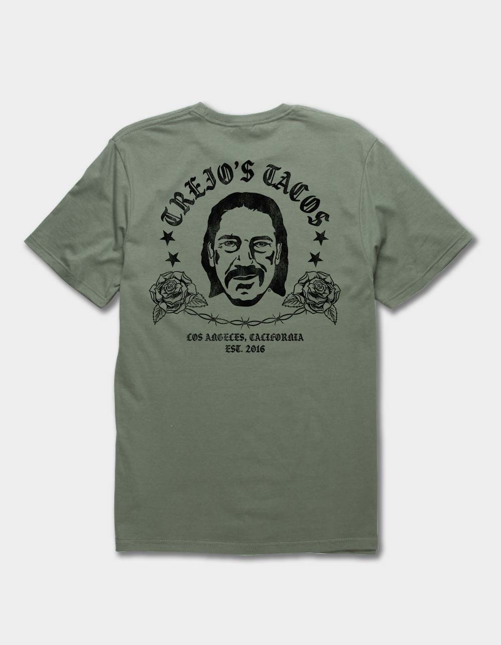 TREJO'S TACOS Roses Unisex Tee - MILITARY