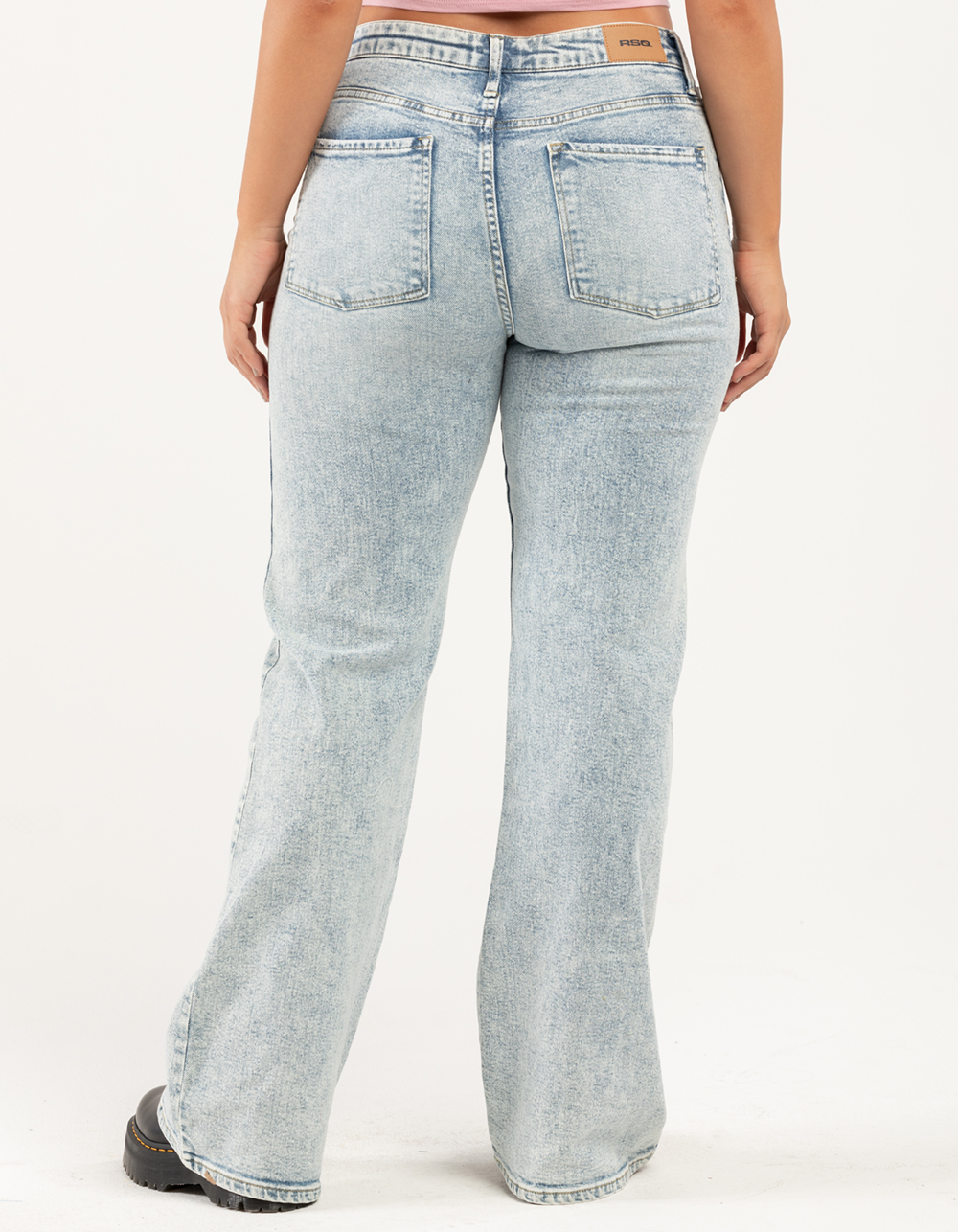 RSQ Womens High Rise Flare Jeans LIGHT WASH Tillys
