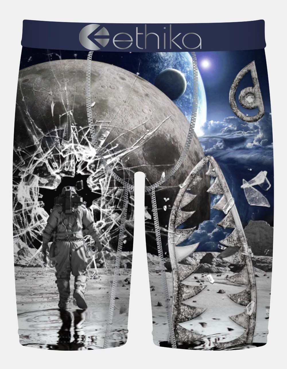 ETHIKA Bomber Moon Shatter Staple Boys Boxer Briefs - MULTI