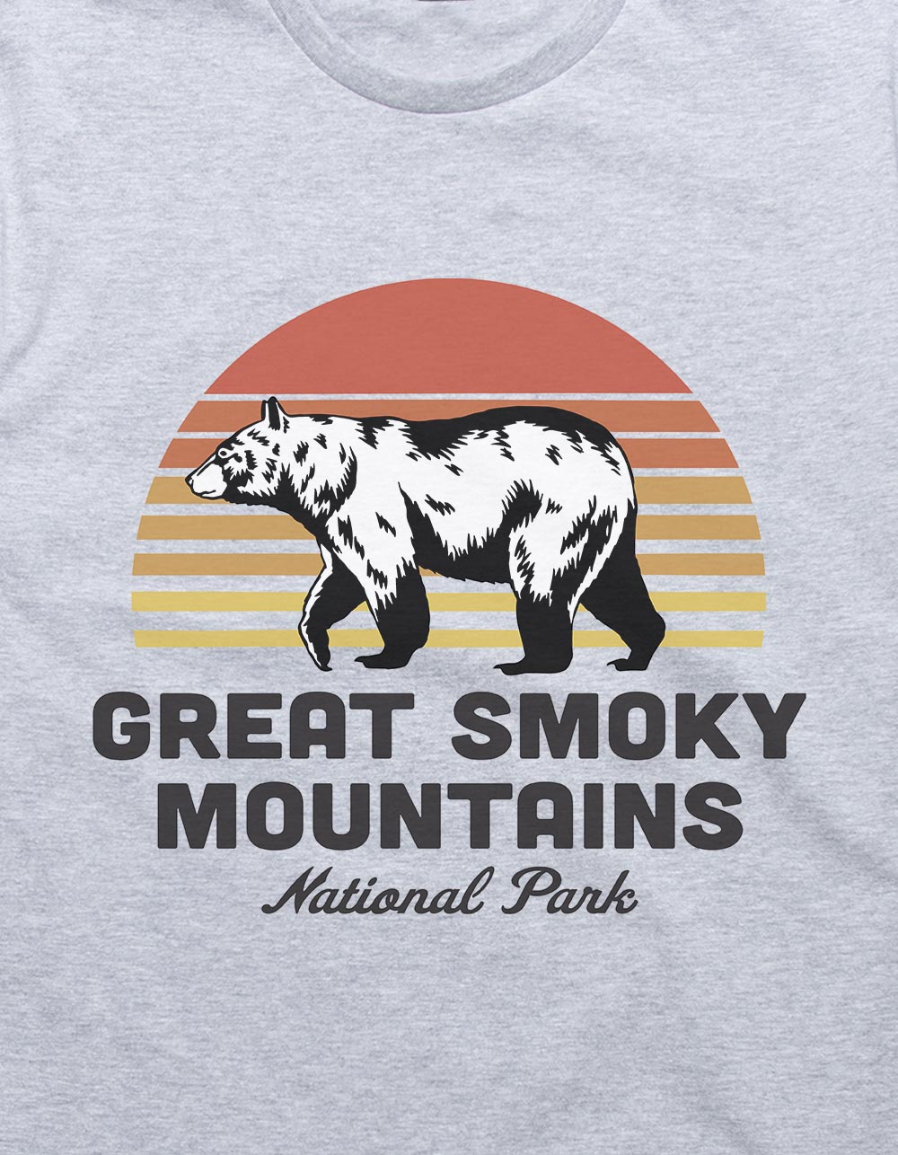 MOUNTAINS Great Smoky Unisex Tee - HEATHER GRAY