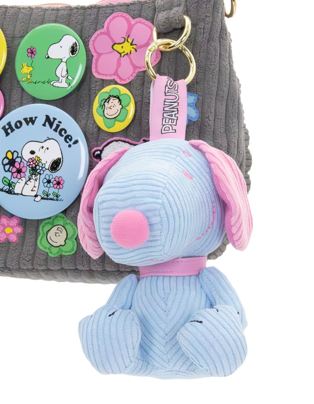 PEANUTS Corduroy Plush Bag Charm Blind Box - ASST