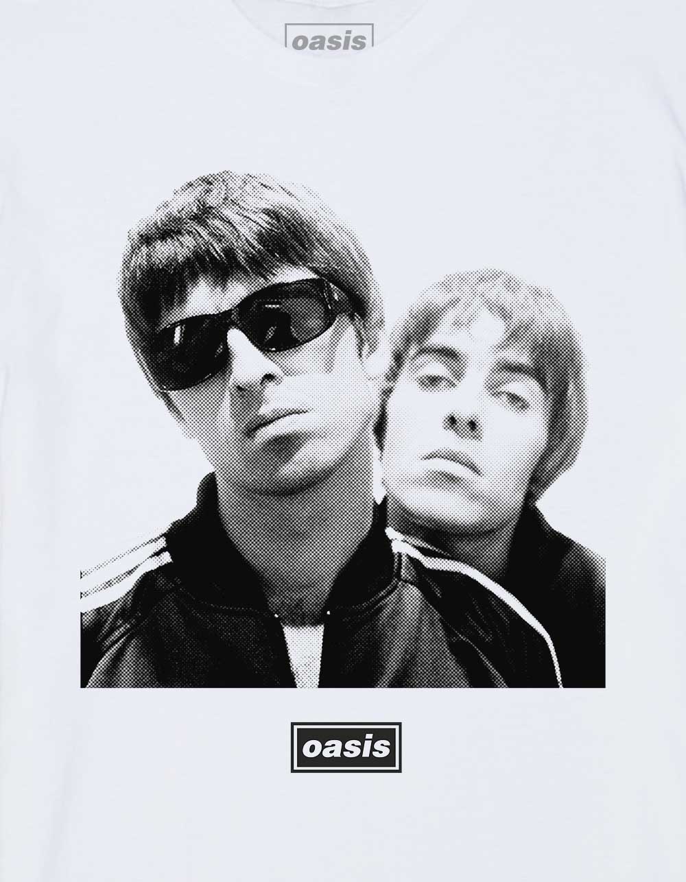 OASIS Band Photo Unisex Tee - WHITE