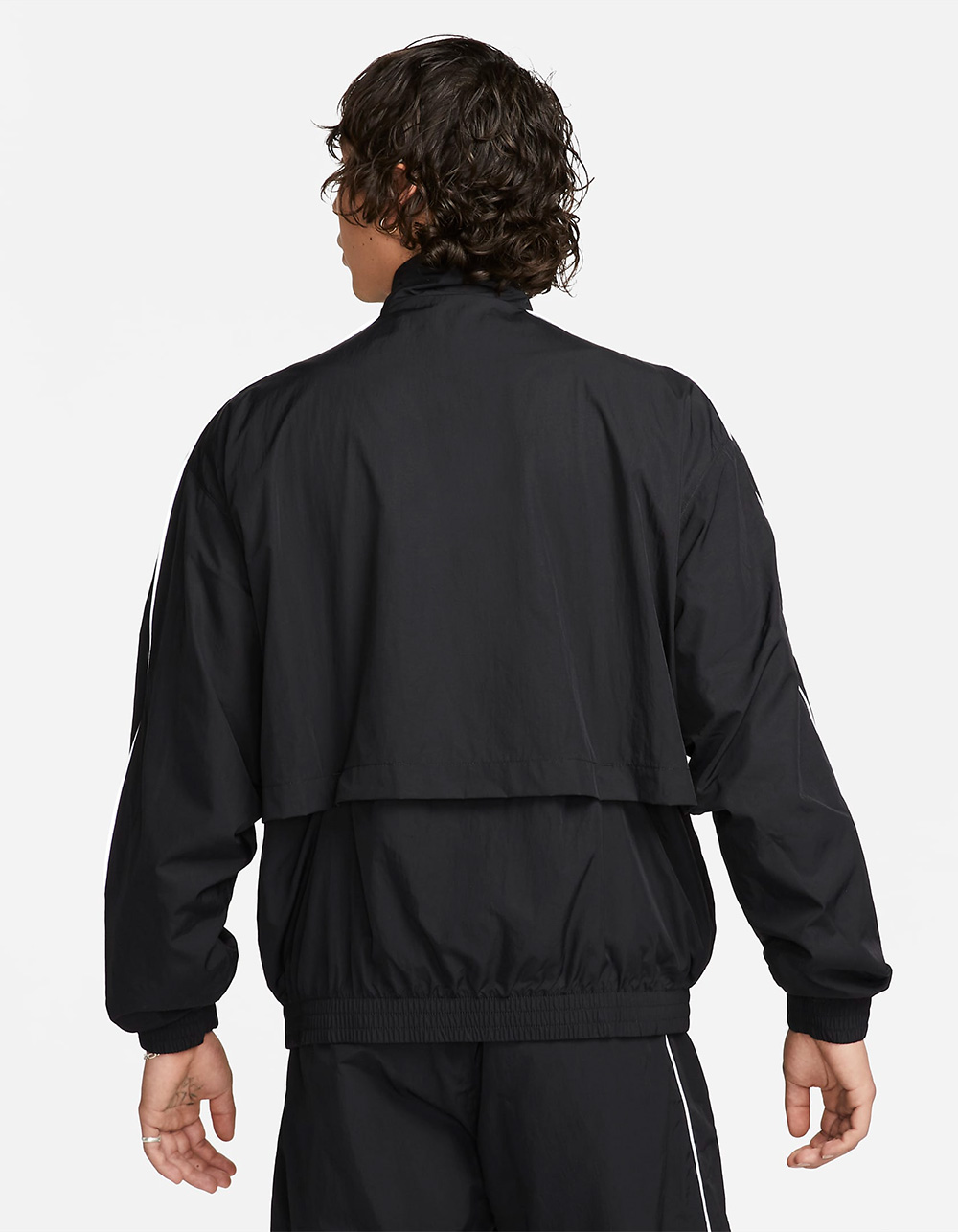 NIKE Sportswear Solo Swoosh Mens Track Jacket - BLACK