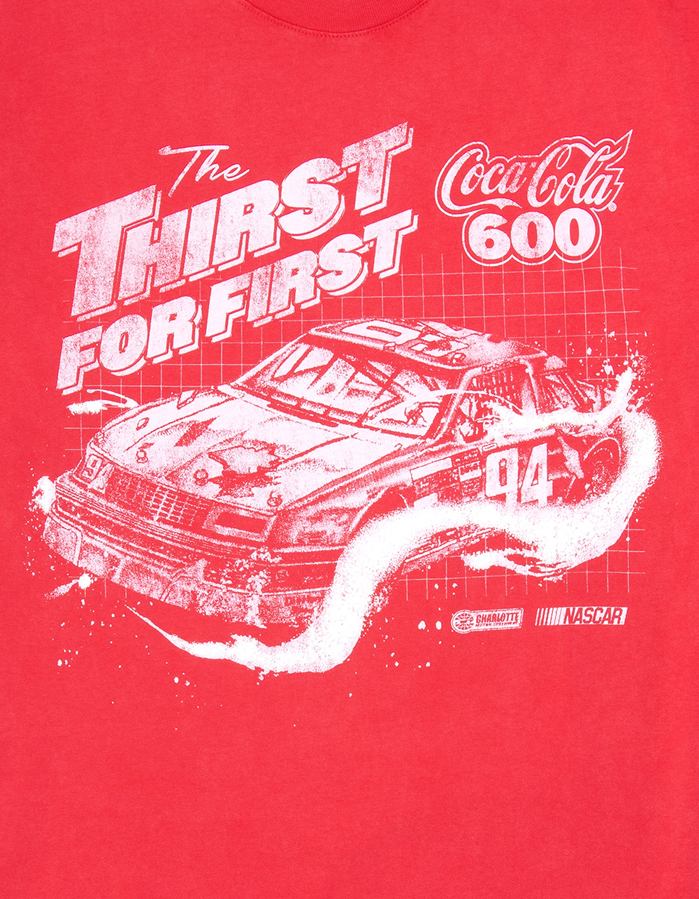TILLYS x NASCAR Coca-Cola 600 Mens Boxy Tee - RED