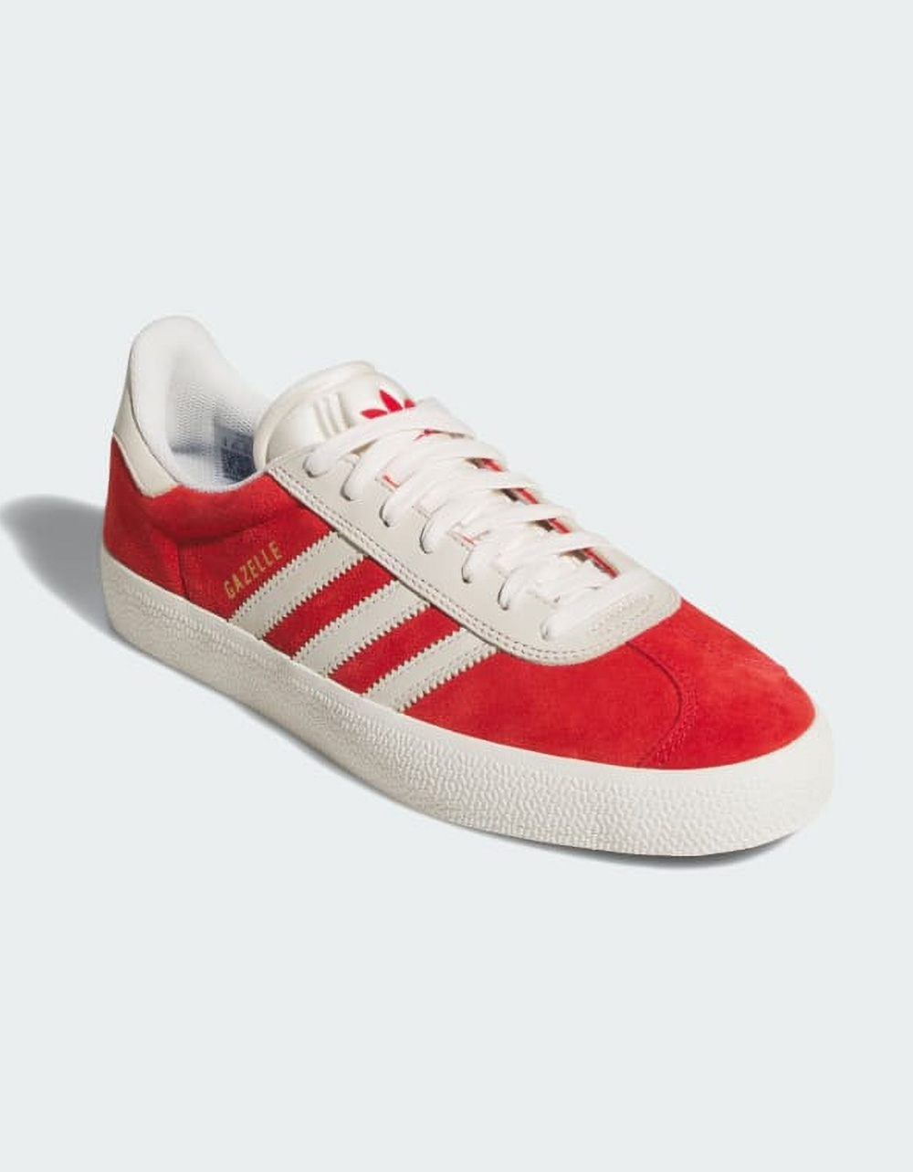 ADIDAS Gazelle ADV Shoes - BETTER SCARLET / CHALK WHITE GOLD METALLIC