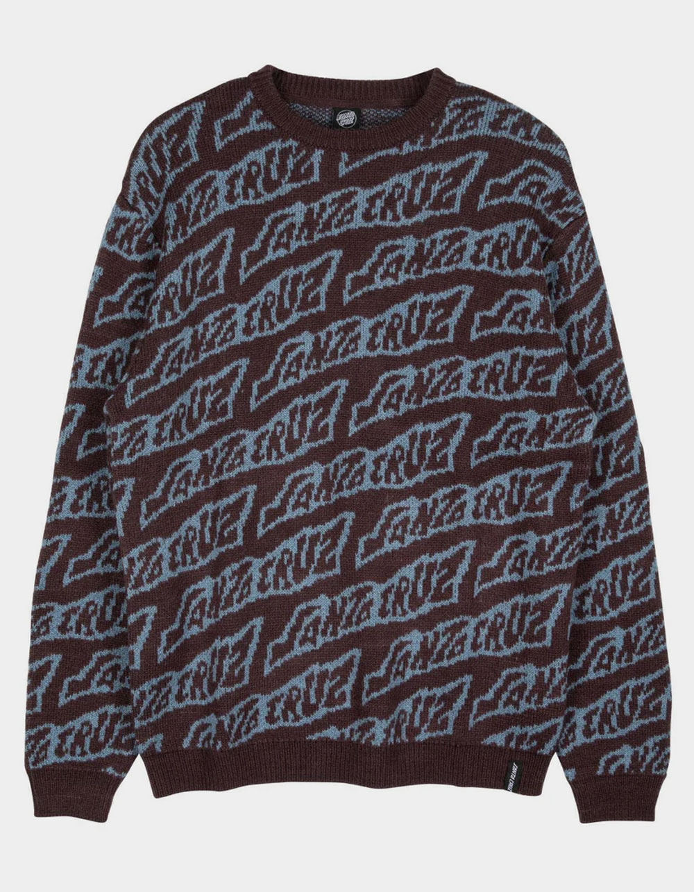 SANTA CRUZ Creep Repeat Mens Crewneck Sweater - PURPLE COMBO