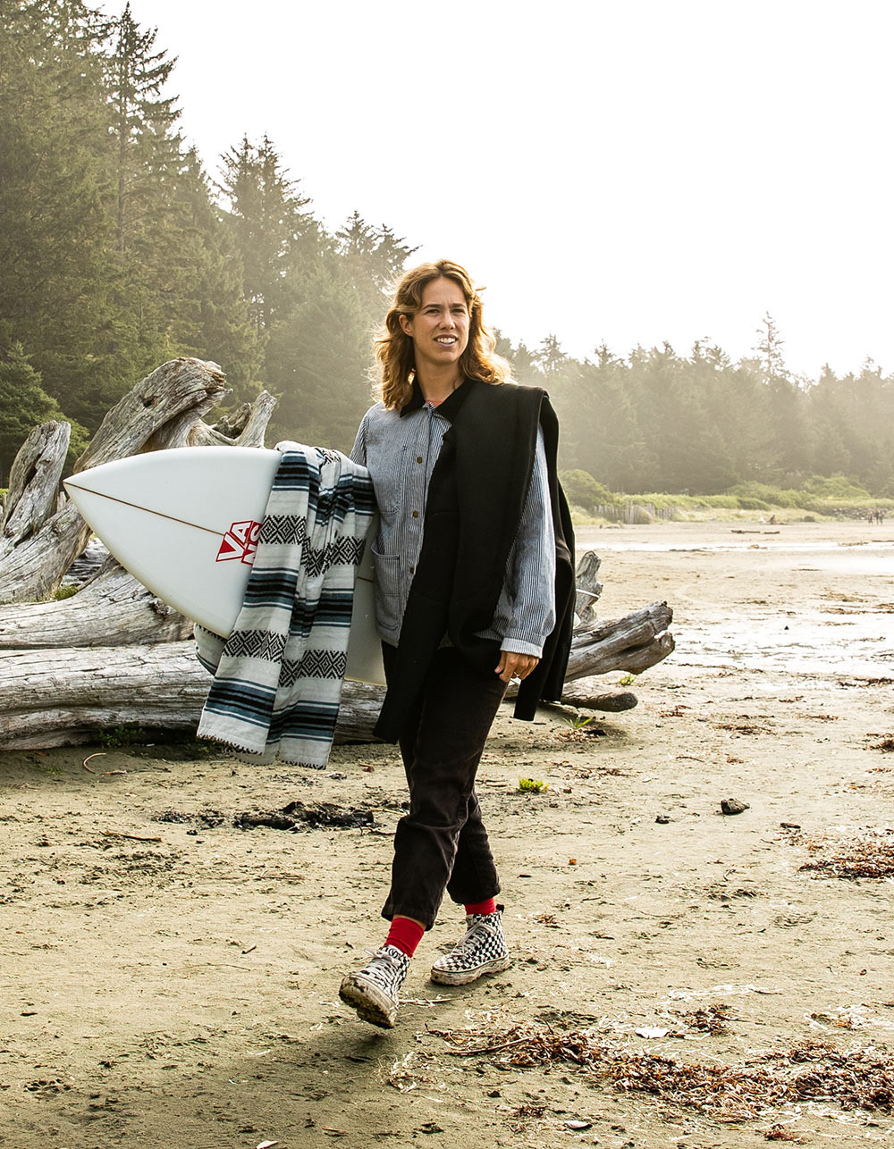 SLOWTIDE Oso Extra-Warm Poncho - BLUE COMBO