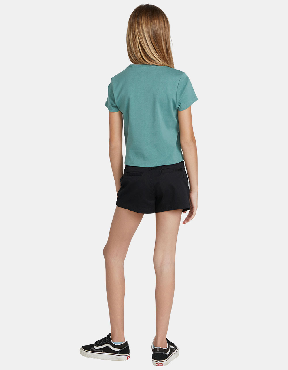 VOLCOM Have A Clue Girls Tee - TEAL GREEN