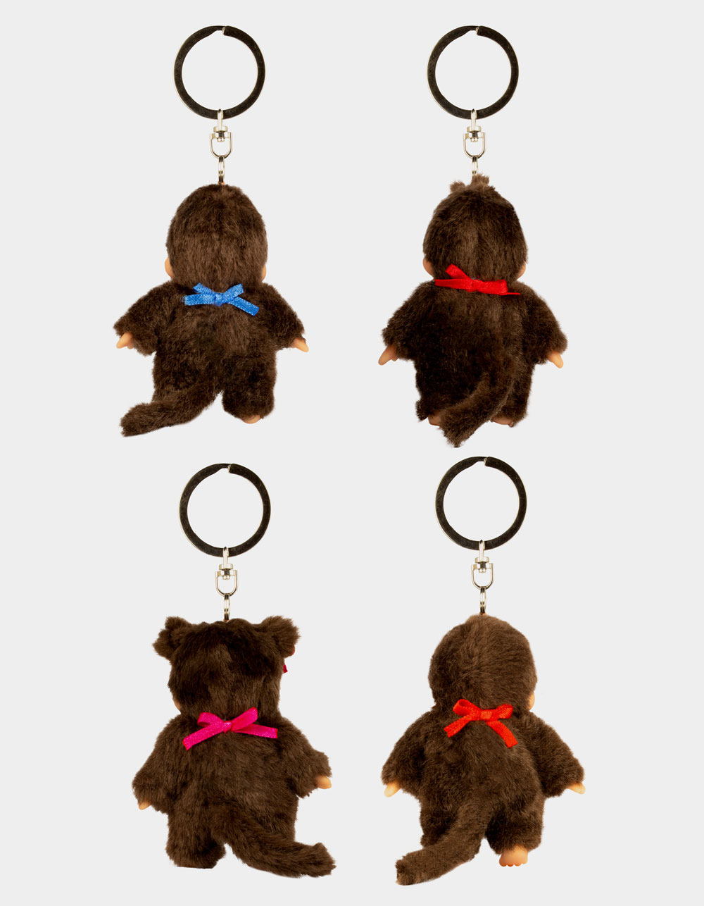 Classic Monchhichi Keychain DARK BROWN Tillys