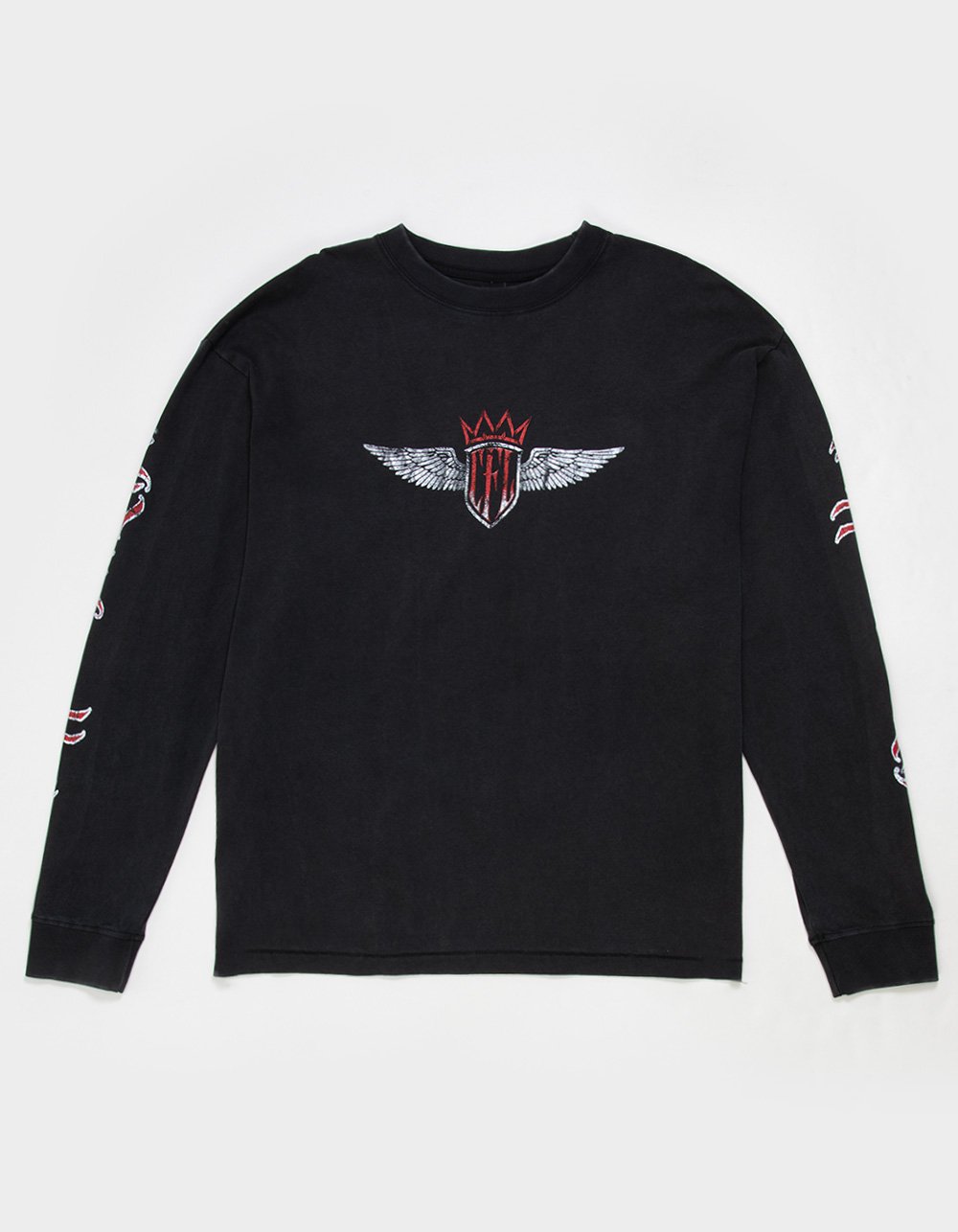 WEST COAST Choppers For Life Mens Long Sleeve Tee - WASHED BLACK