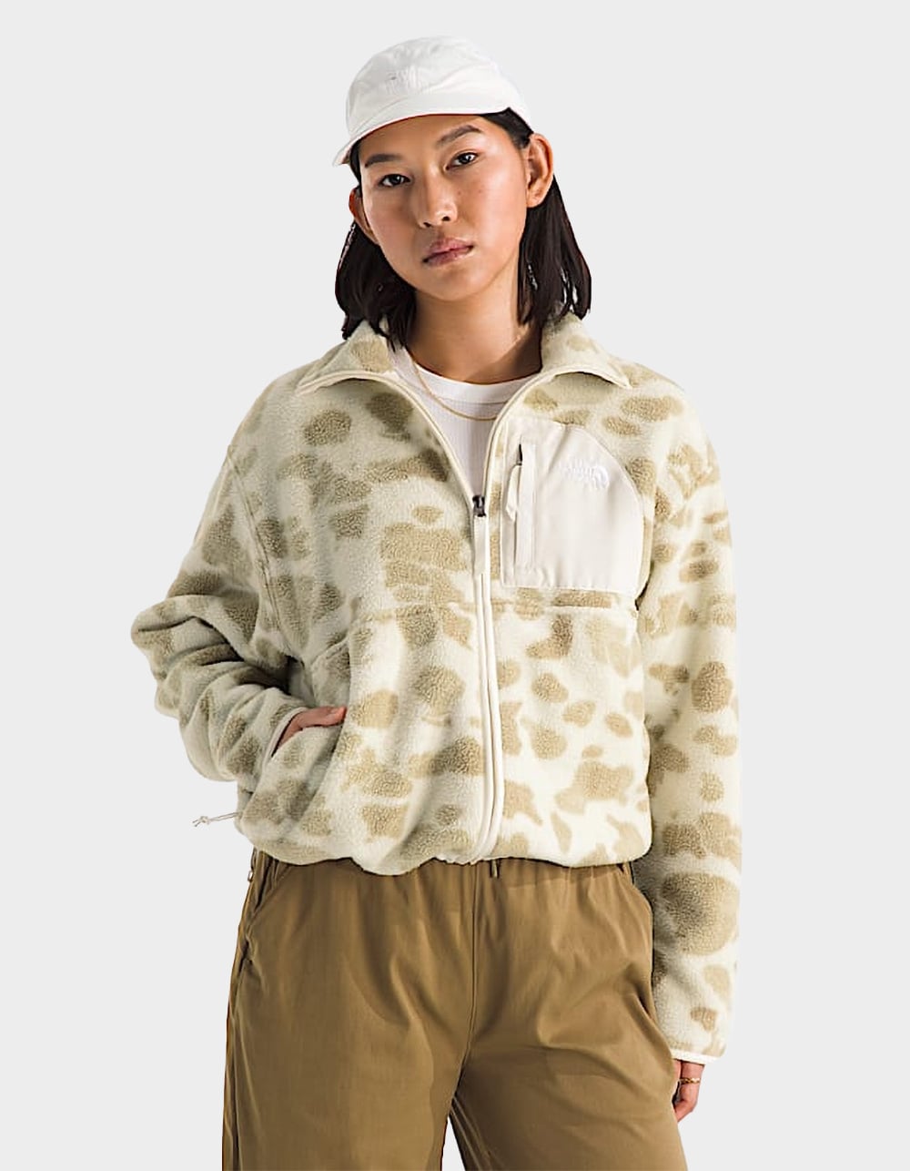 THE NORTH FACE Yumiori Off Peak Womens Full-Zip Jacket - Cream/Multi