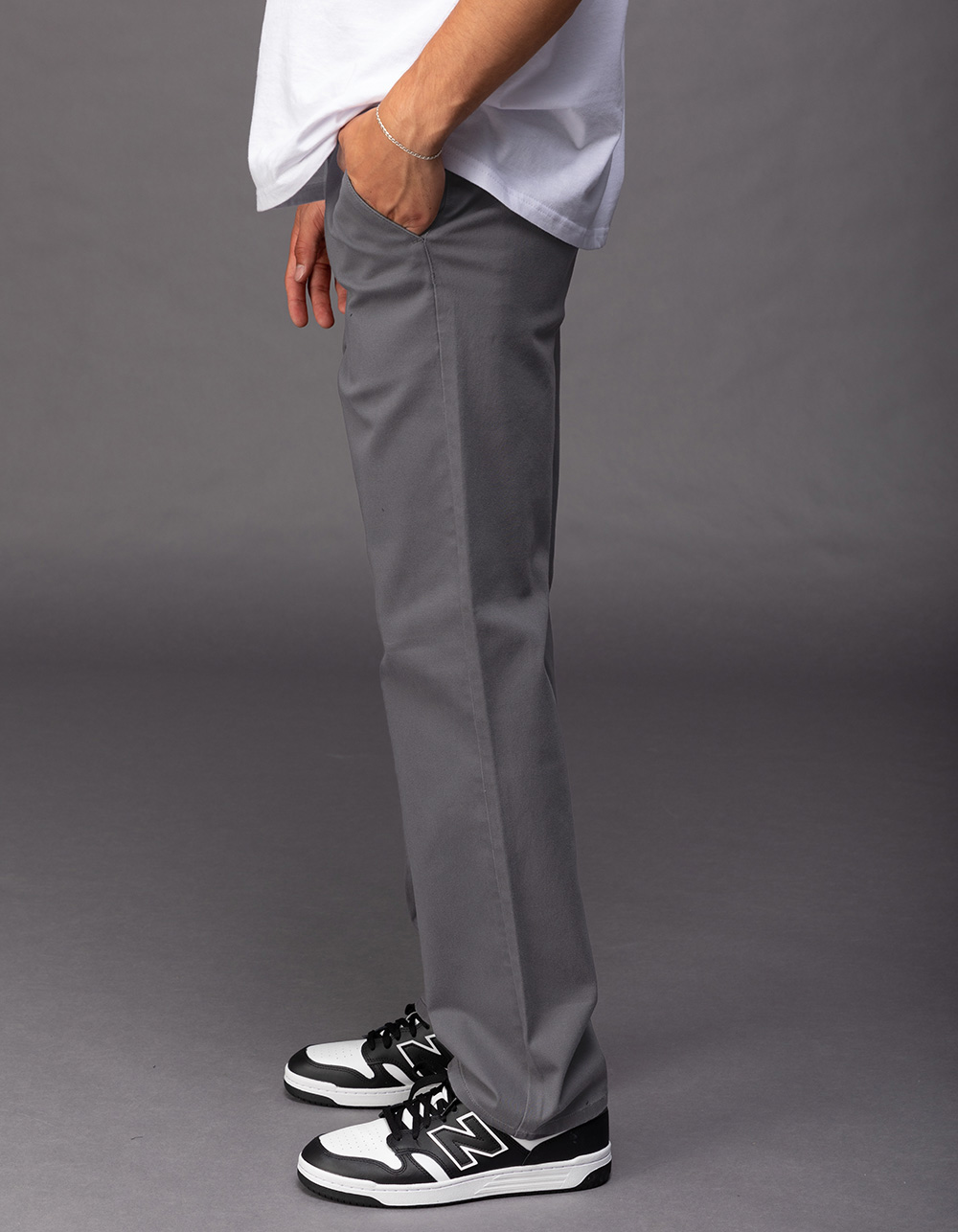 RSQ Mens Slim Straight Chino Pants - GUNMETAL