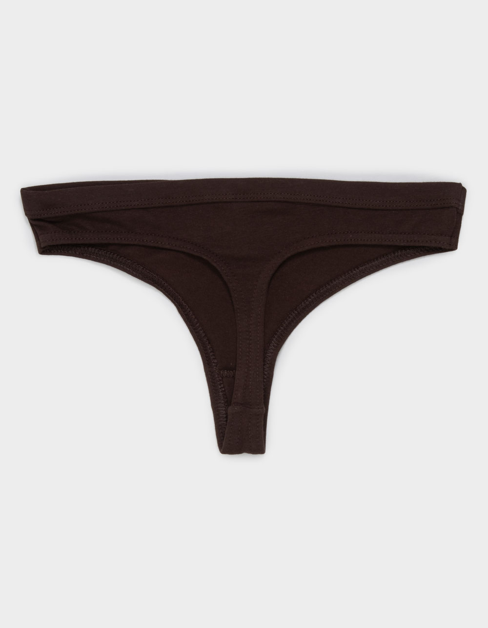 FULL TILT Cotton Bow Thong - BROWN