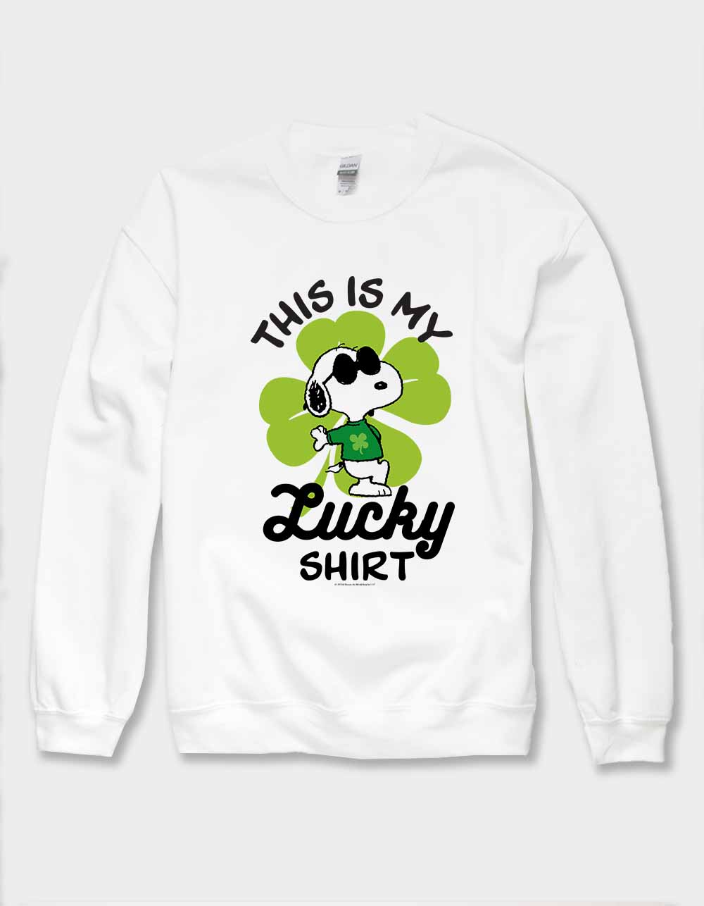 PEANUTS My Lucky Shirt Snoopy Unisex Crewneck Sweatshirt