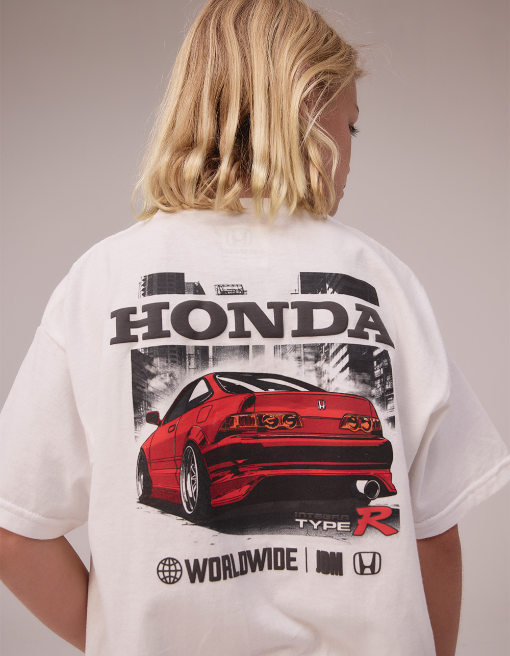 HONDA Integra Type R Boys Tee - WHITE