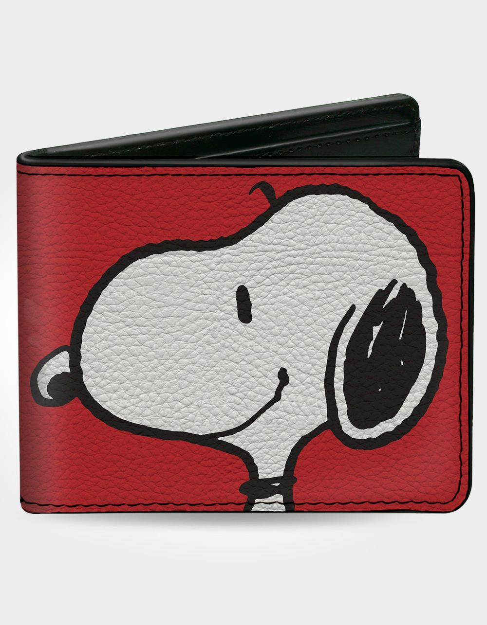 BUCKLE-DOWN x Peanuts Snoopy Smiling Profile Pose Bifold Wallet - RED COMBO