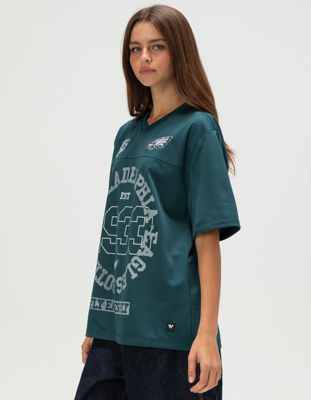 THE WILD COLLECTIVE Philadelphia Eagles Womens Jersey - GREEN