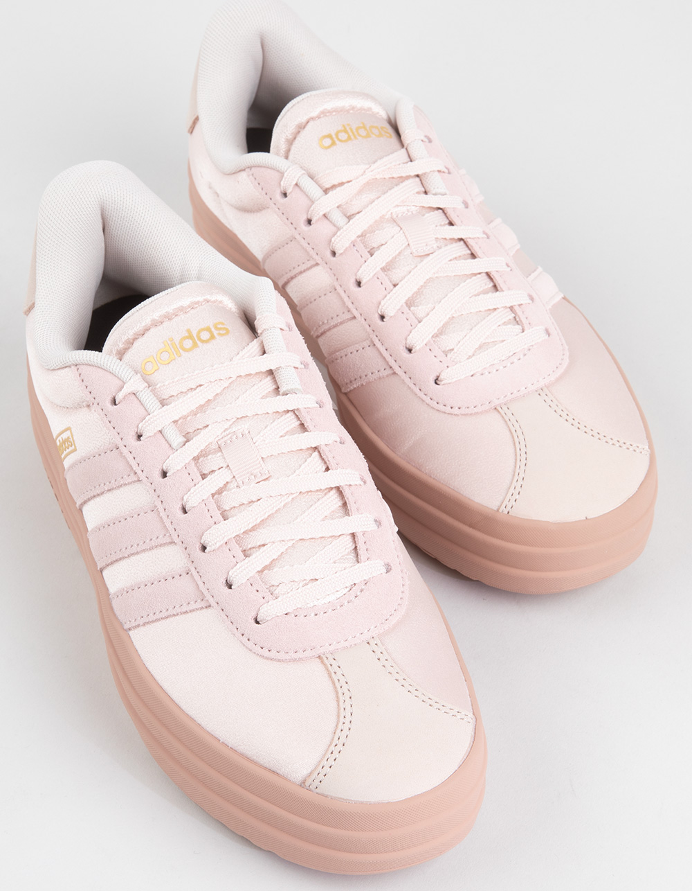 ADIDAS VL Court Bold Womens Platform Shoes - WONDER QUARTZ/WONDER QUARTZ/PINK GUM