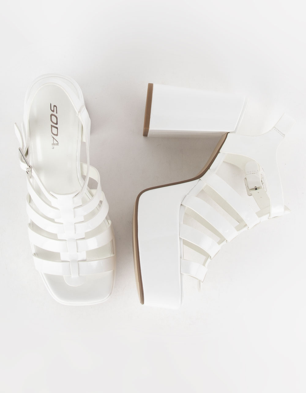 SODA Either Womens Platform Sandals - WHITE | Tillys
