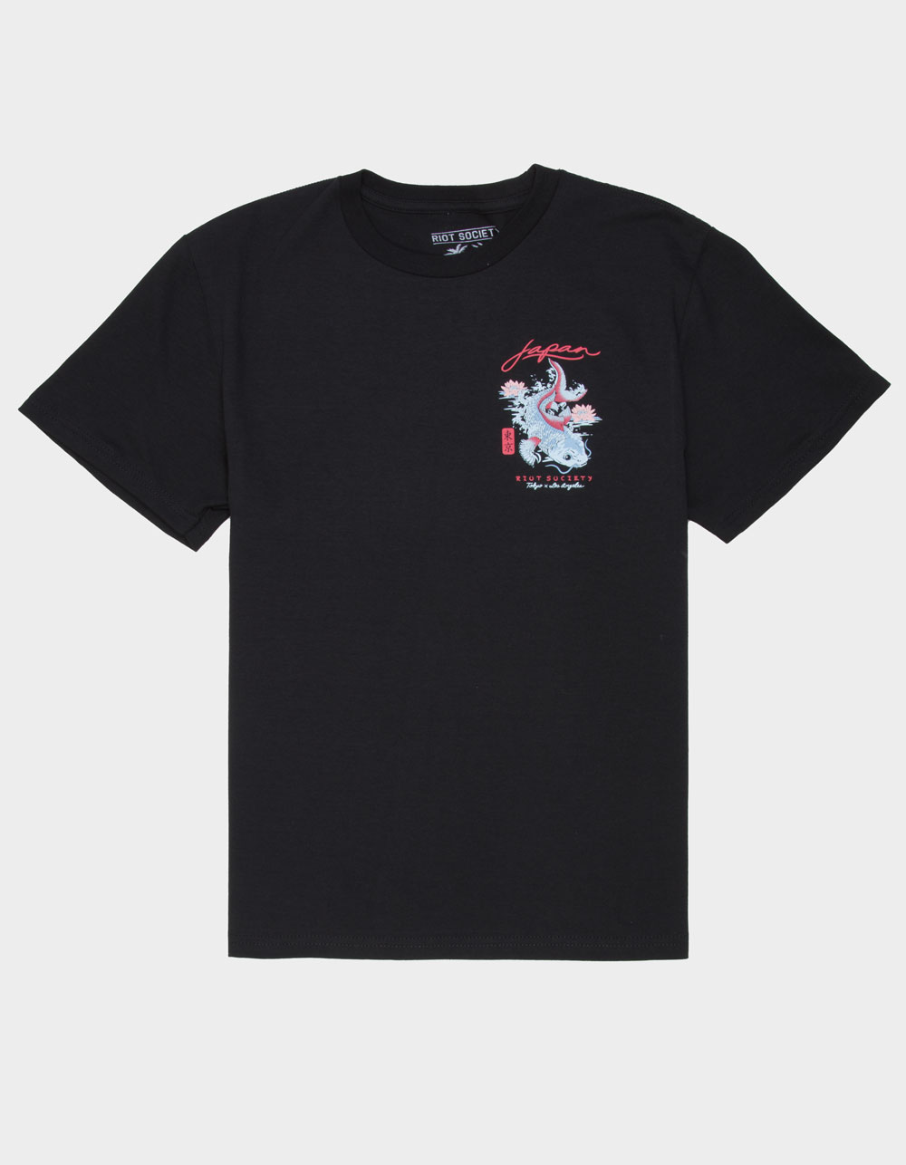 RIOT SOCIETY Japan Koi Boys Tee - BLACK