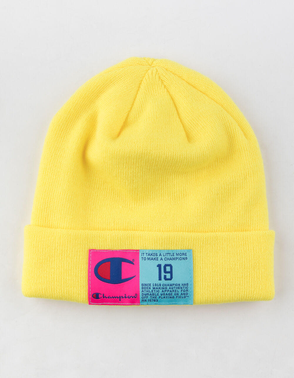 CHAMPION Jock Tag Yellow Beanie image number 0