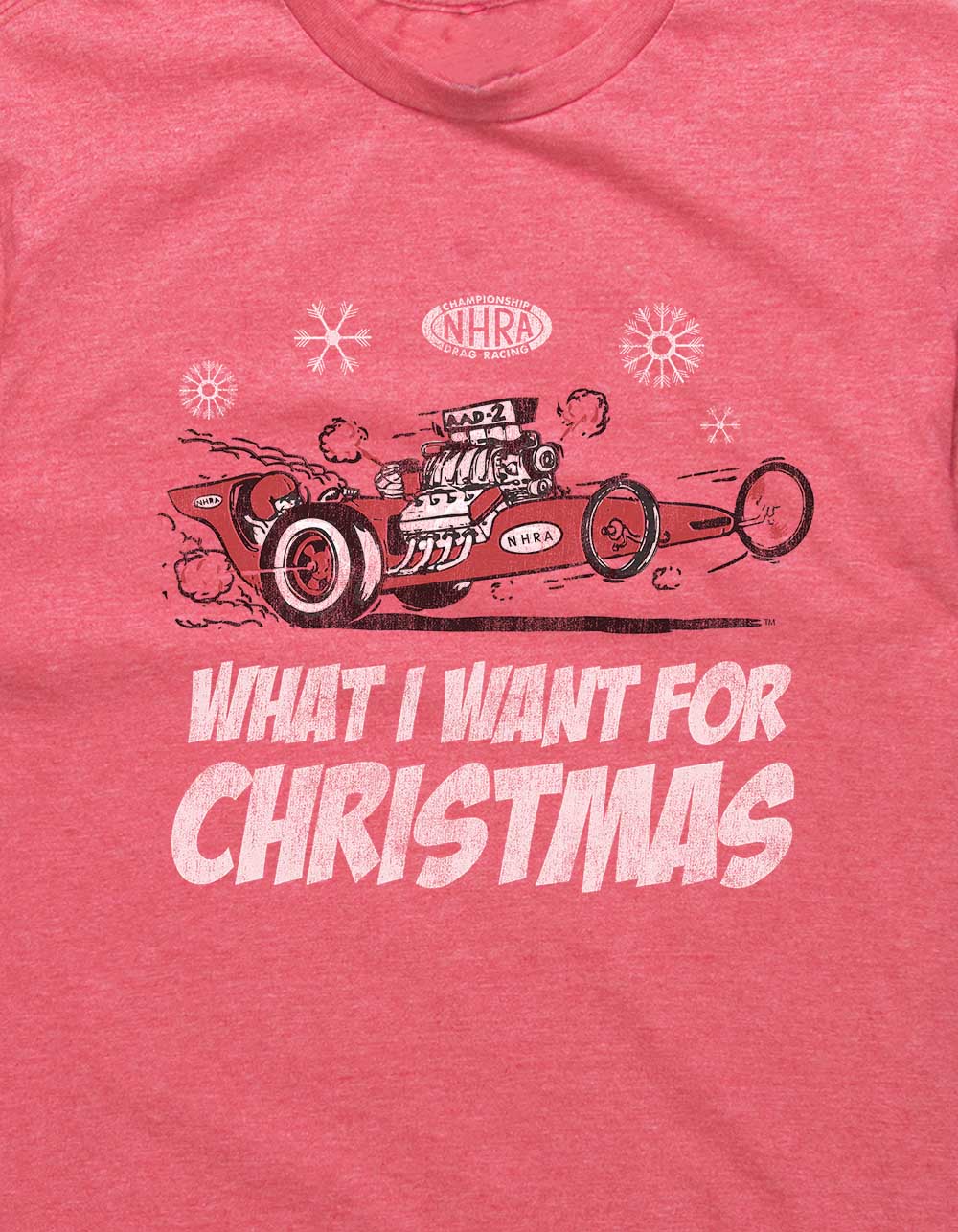 NHRA What I Want Unisex Tee - HTHR RED