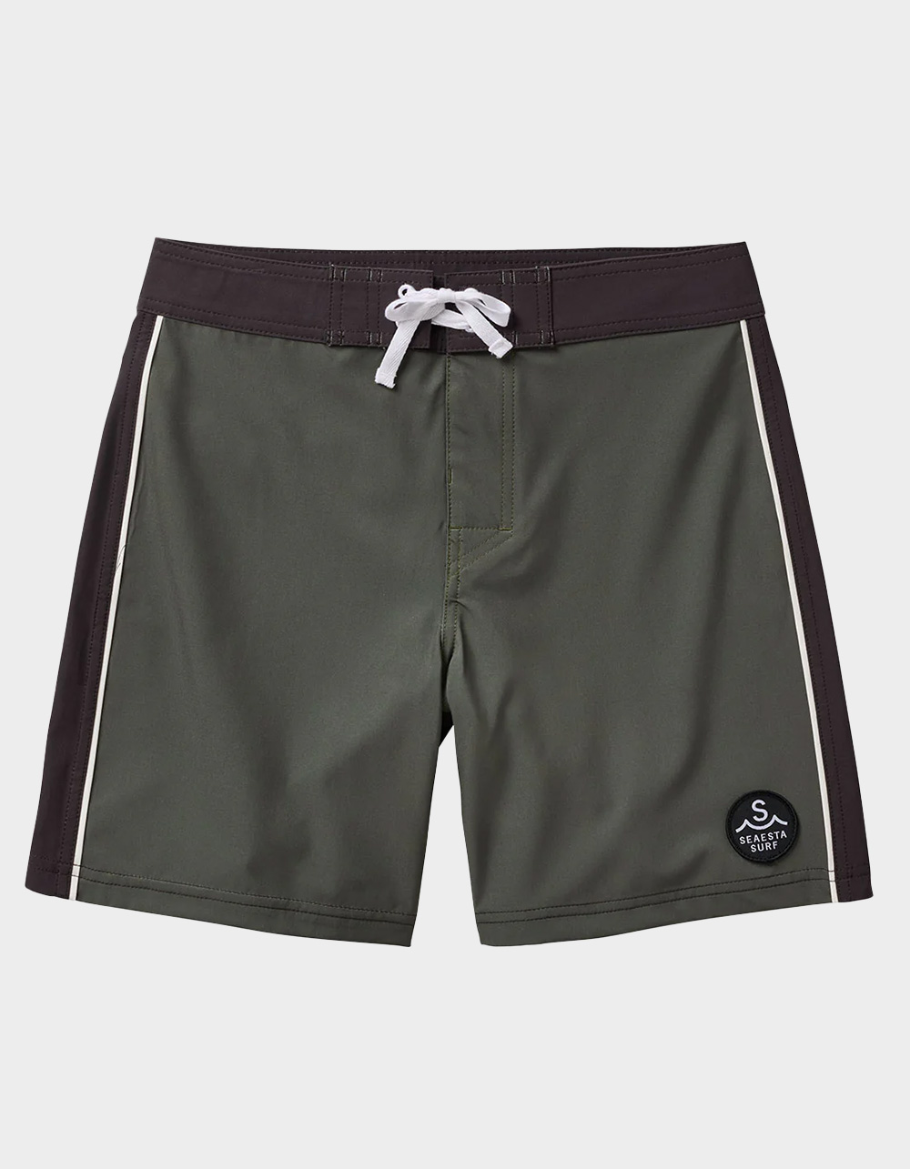 SEAESTA SURF Black + Olive Boys Boardshorts - OLIVE