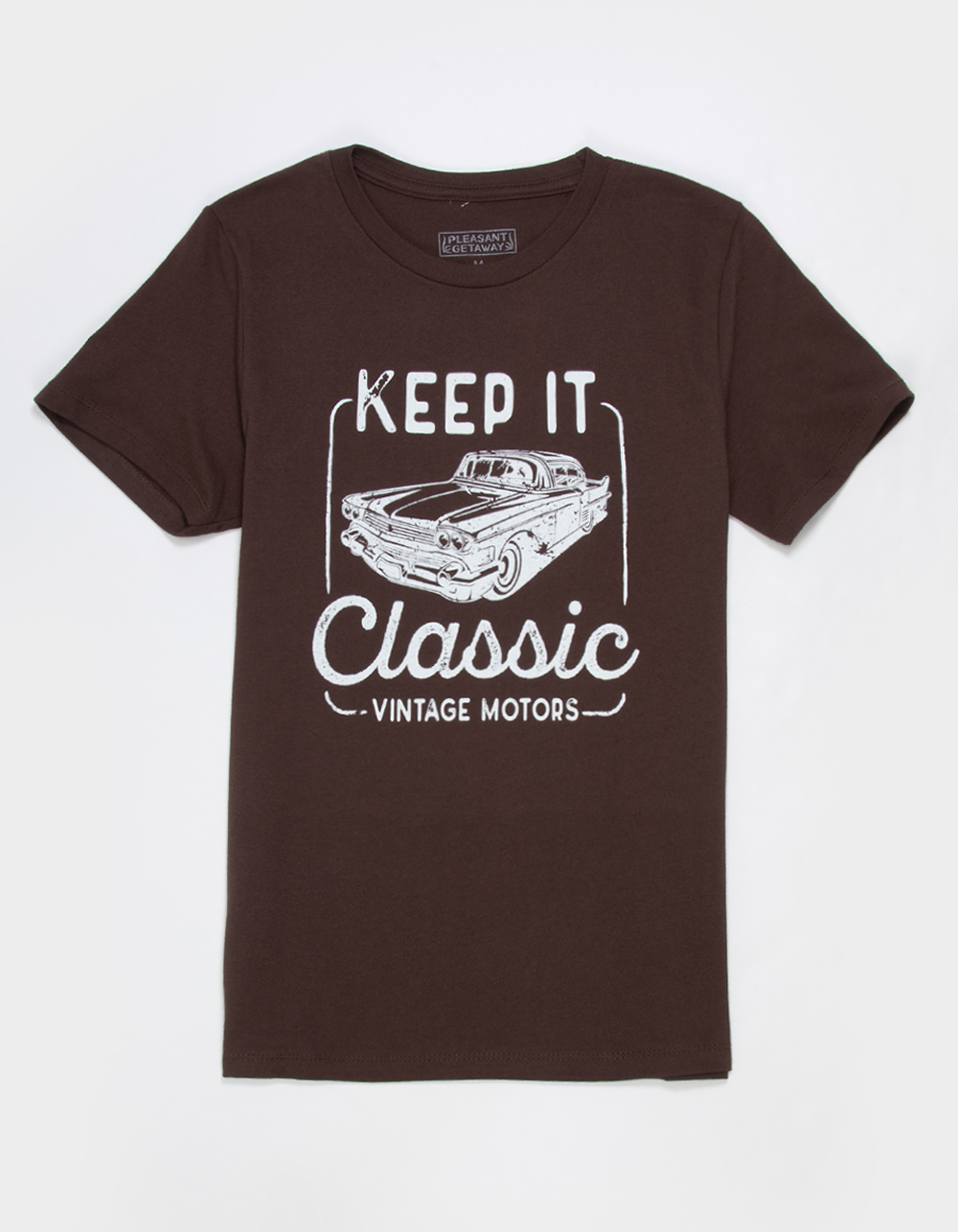 PLEASANT GETAWAY Keep It Classic Boys Tee - BROWN