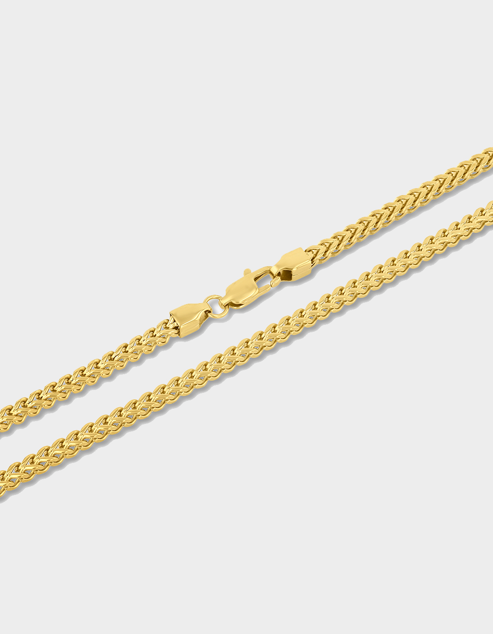 STEEL NATION Stainless Steel With Yellow IP 3MM Franco Link Chain - GOLD
