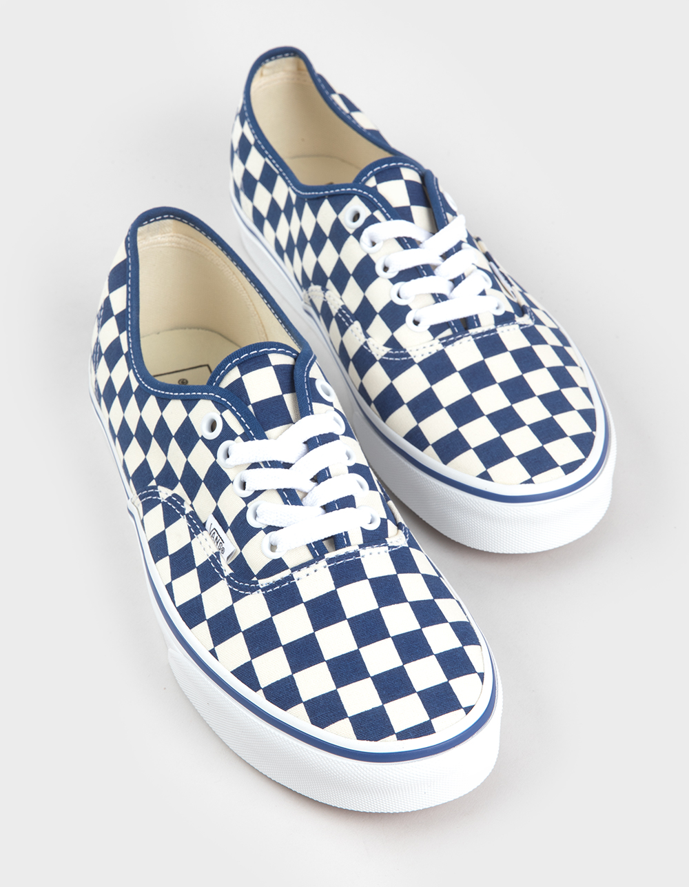 VANS Authentic Checkerboard Shoes - BLUE COMBO