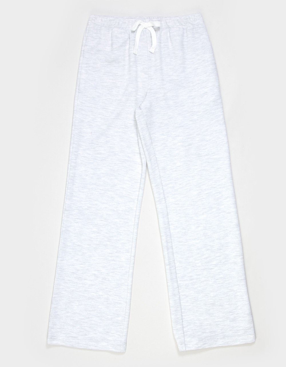 FULL TILT Girls Solid Thermal Wide Leg Sweatpants - HEATHER GRAY