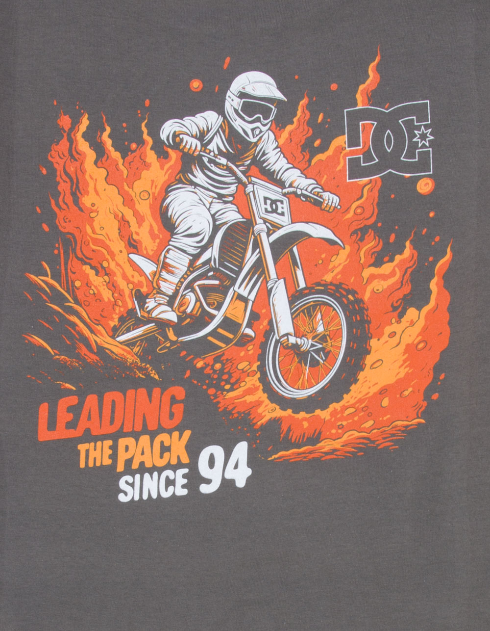 DC SHOES Leading The Pack Boys Tee - CHARCOAL