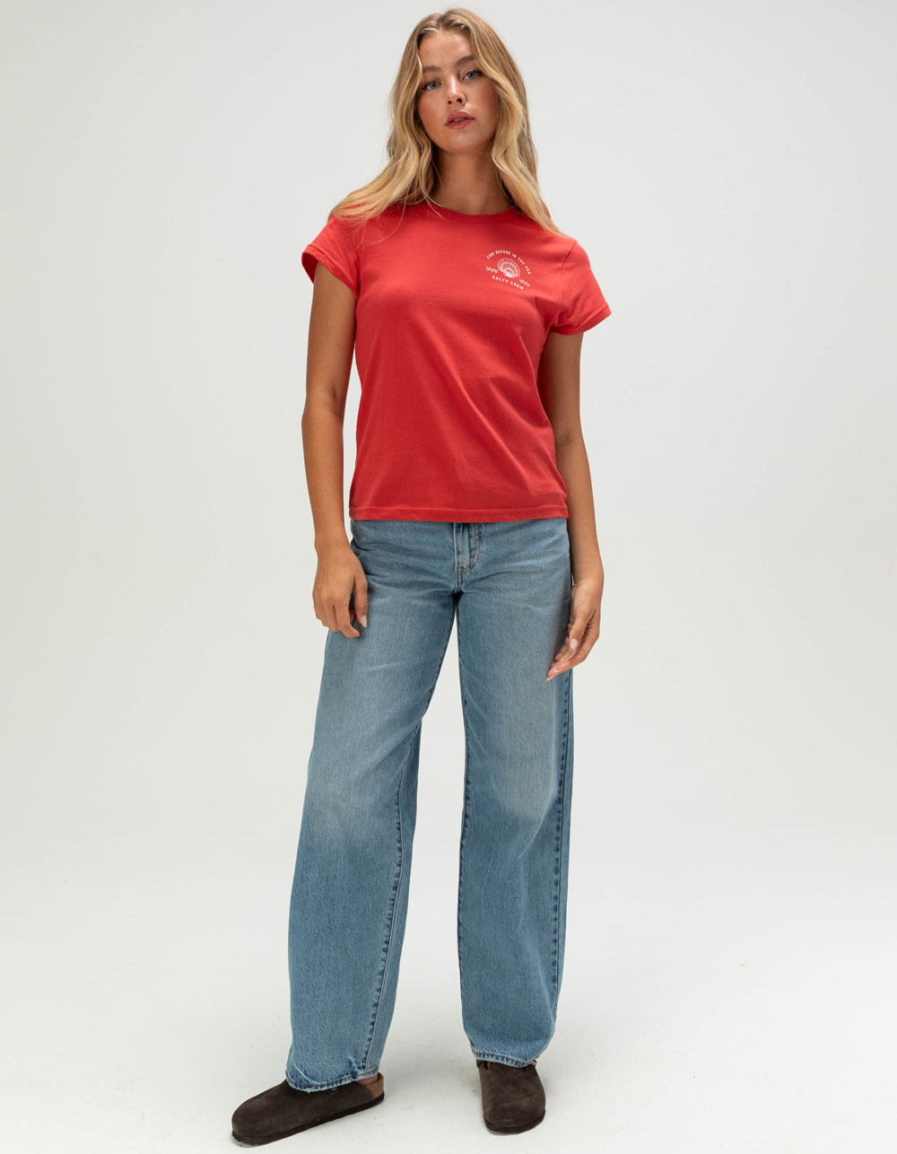 SALTY CREW Sunrise Shell Womens Tee - RED