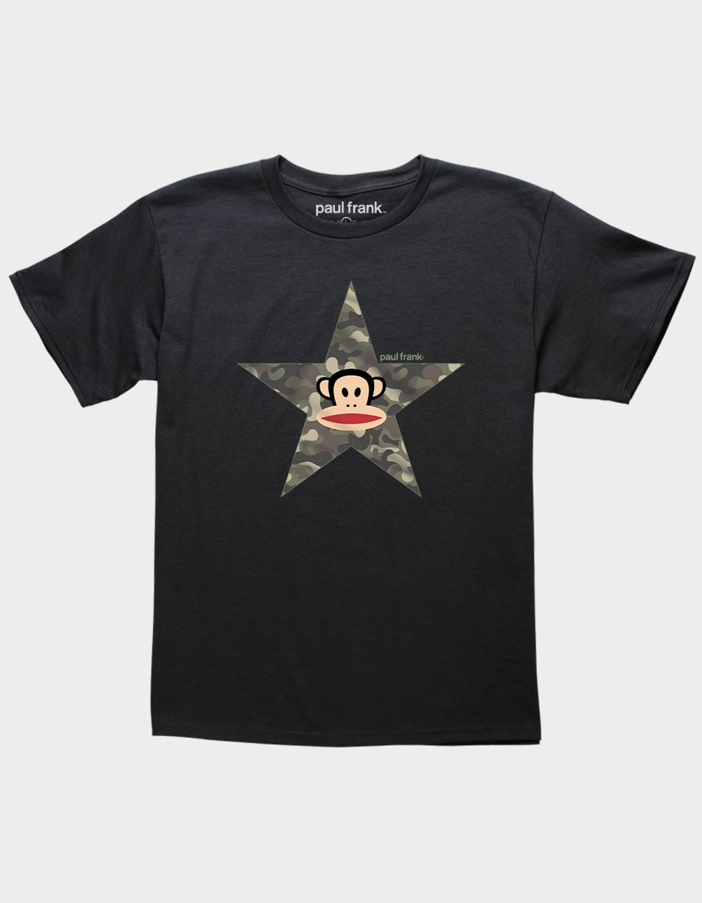 PAUL FRANK Camo Star Julius Girls Tee - BLACK