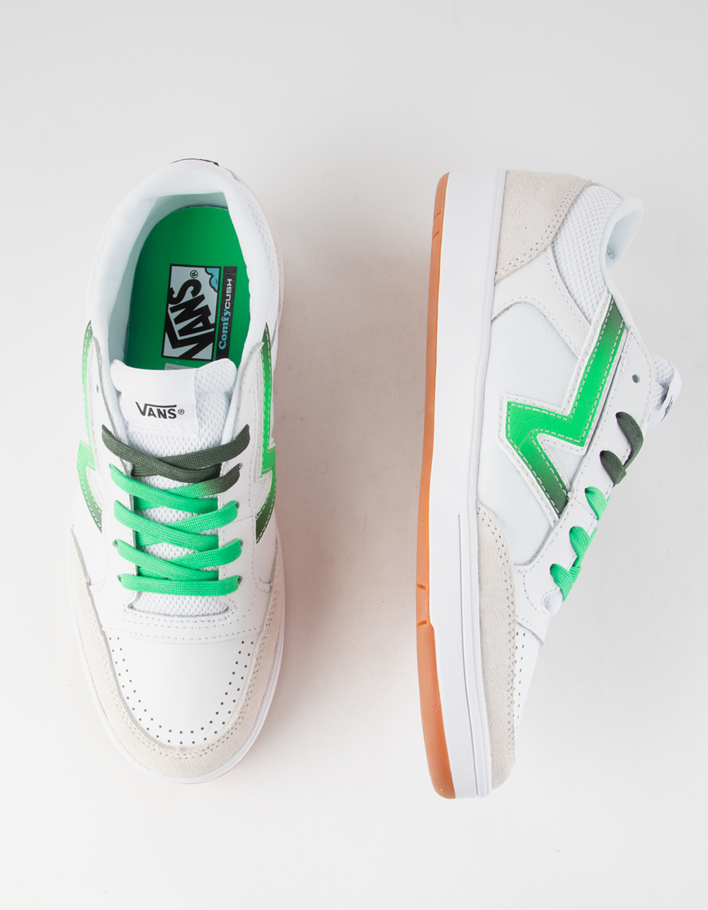 VANS Lowland CC Mens Shoes WHT/GREEN Tillys