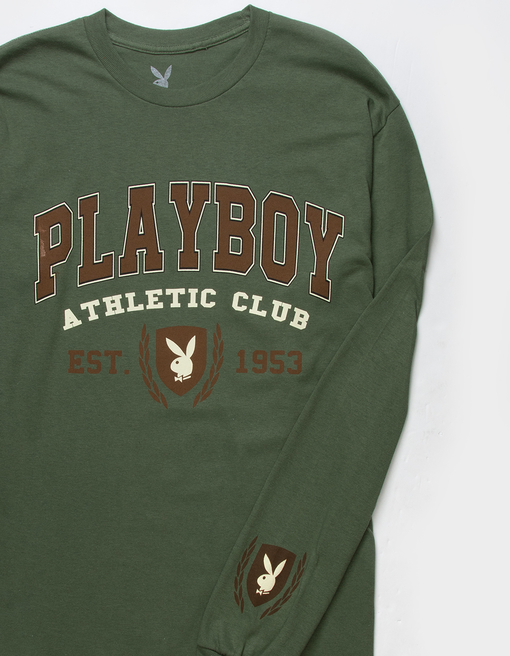 PLAYBOY Athletic Club Mens Long Sleeve Tee GREEN Tillys