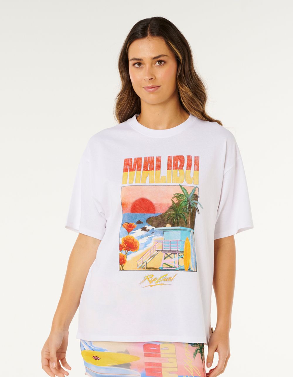 RIP CURL Hayley O Heritage Womens Tee - WHITE