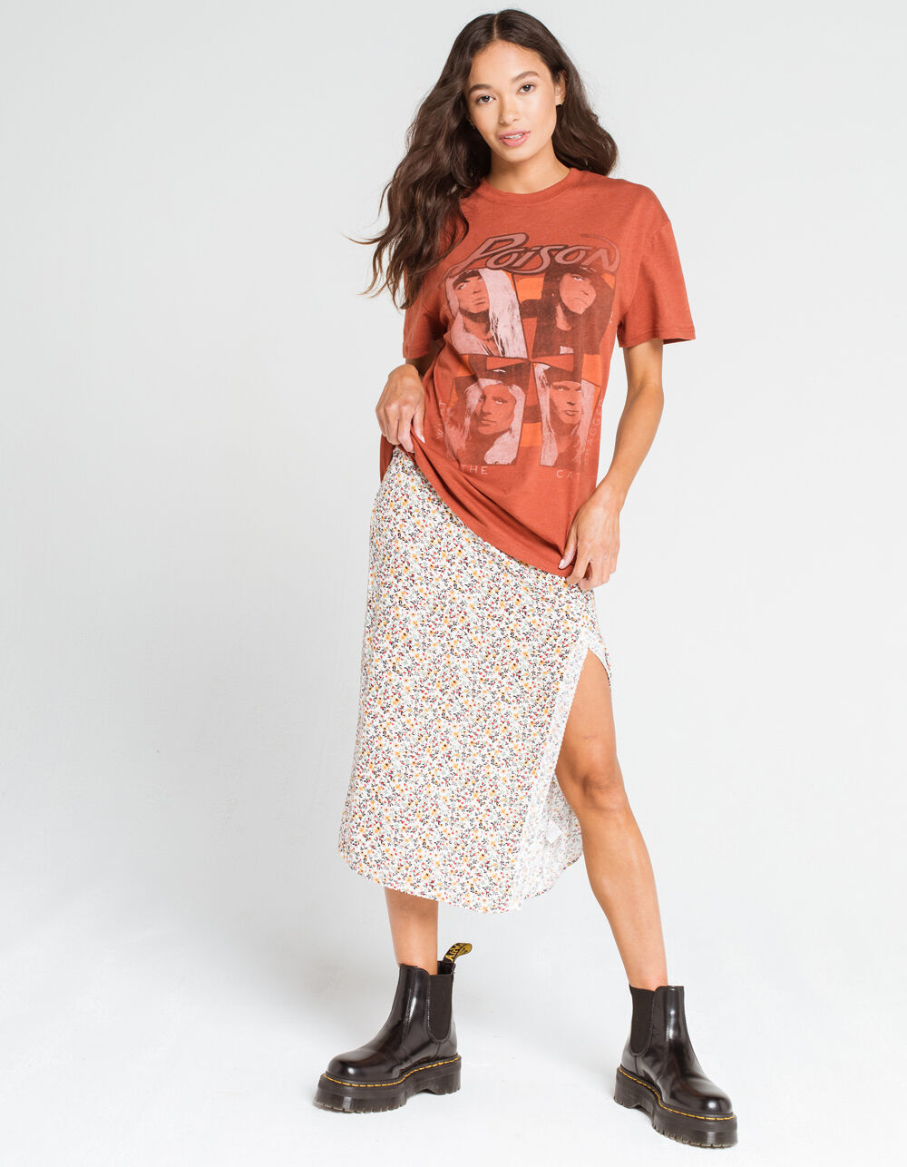 WEST OF MELROSE Poison Womens Oversized Tee image number 3