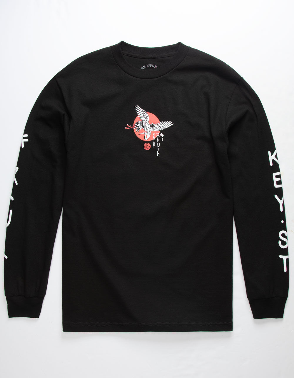 KEY STREET Cranes Mens TShirt BLACK Tillys