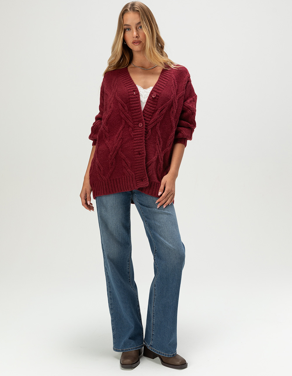 ACOA Womens Oversized Cardigan