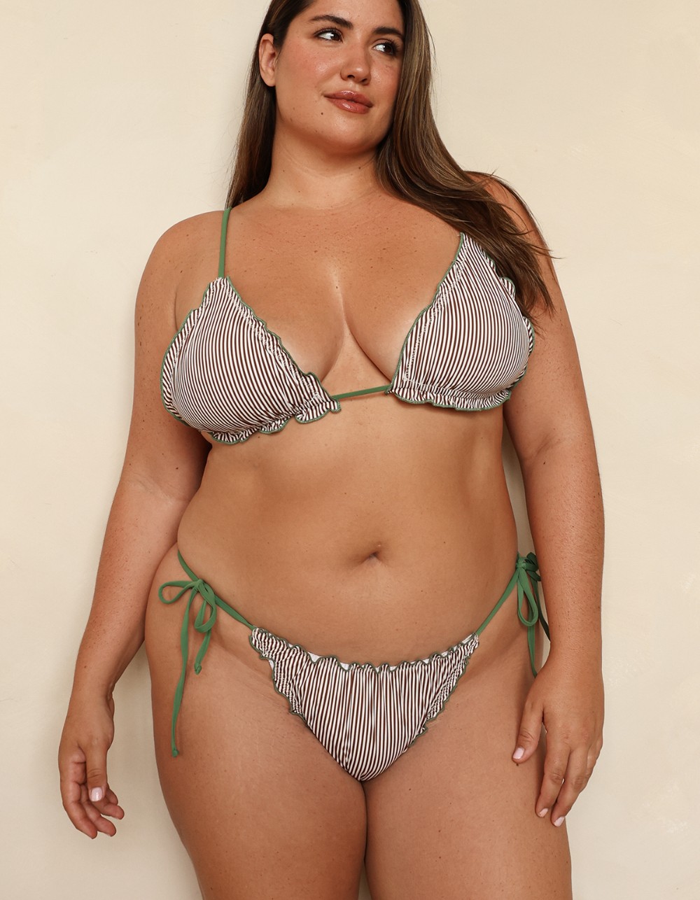 DIPPIN' DAISY'S Cassie Triangle Bikini Top - BROWN