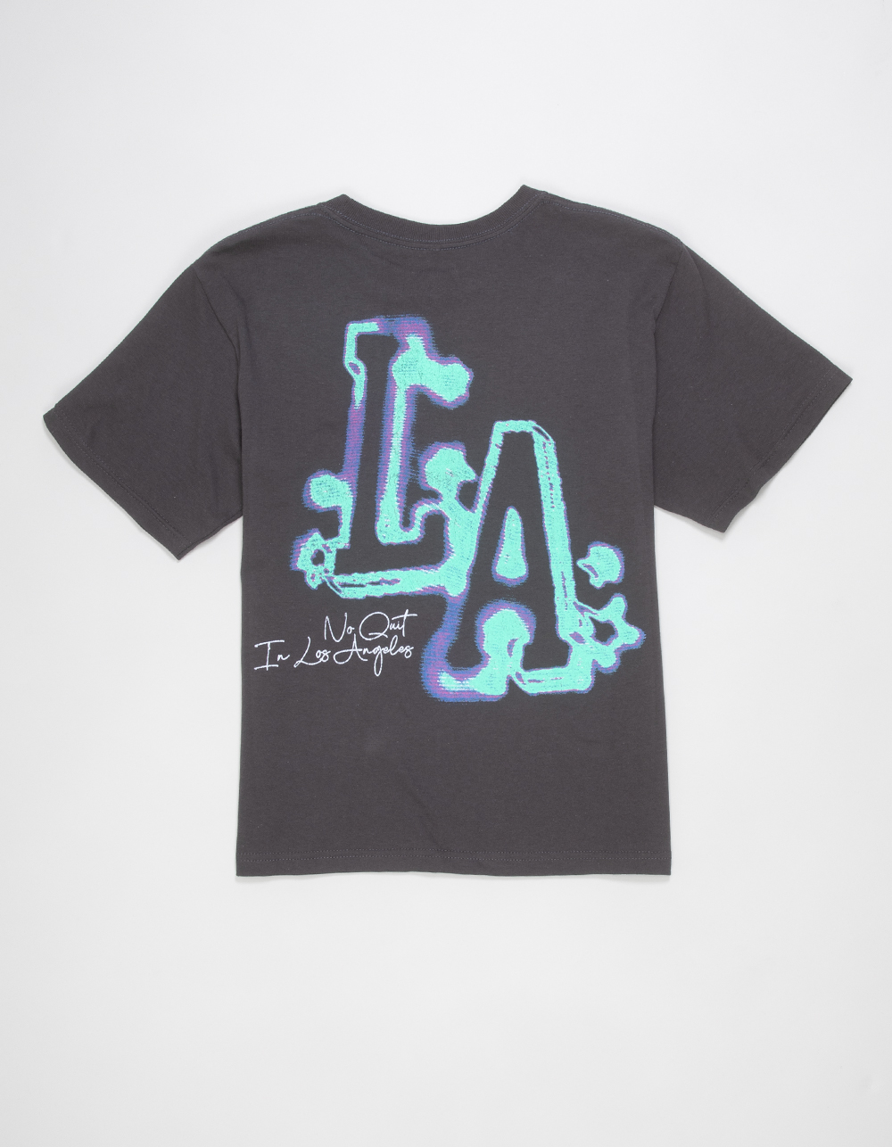 CVLA LA Don't Quit Boys Tee - CHARCOAL