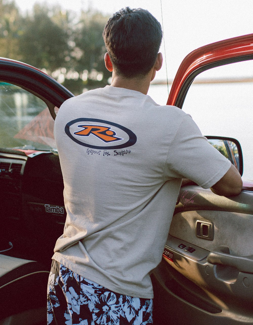 RUSTY Equipment Mens Tee - SAND