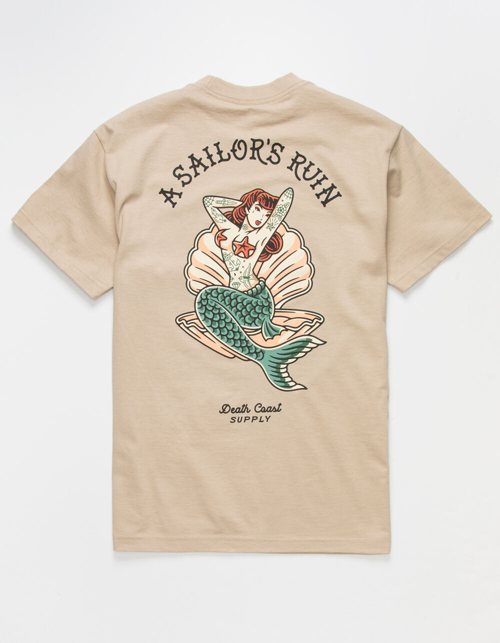 DEATH COAST Sailors Ruin Mens T-Shirt - SAND | Tillys