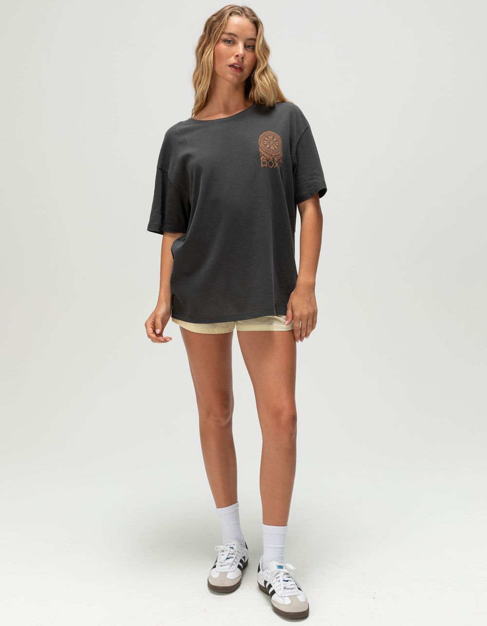 ROXY Live The Life Womens Boyfriend Tee - BLACK